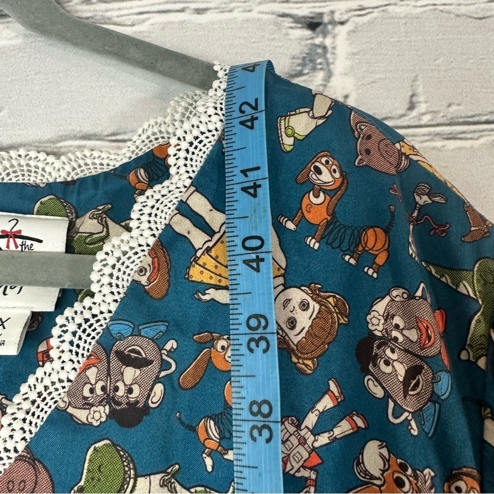 Disney The Dress Shop Toy Story 4 Dress Blue Lace Trim Midi Size 3x - Picture 13 of 14